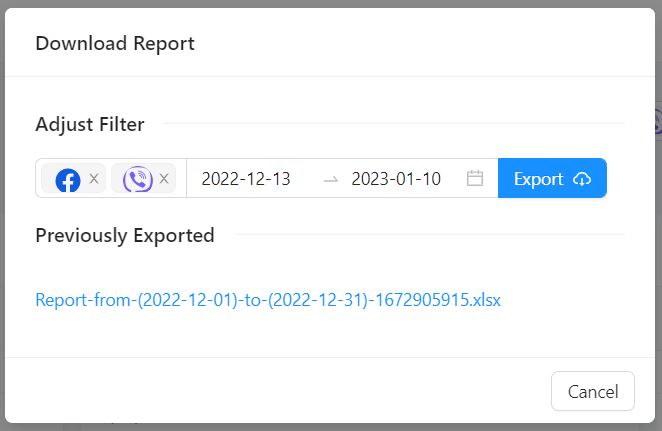 Export Report